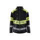 Veste softshell à capuche haute-visibilité 44942513 - Couleur au choix Noir-Jaune fluo