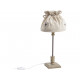 Lampe de chevet en bois et coton écru 