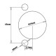 Tete pour charnieres 45/9.5 (blum) pour perceuses cmt334-4595 *système universel cmt333 non compri* 