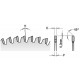 LAME CIRCULAIRE HW AVEC DENTE TRAPÉZO?DALE   160X2.2/1.6X20+2 Z40 10° TCG 281.160.40H2 