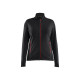 Veste micropolaire femme 47661010 - Couleur et taille au choix Noir-Rouge