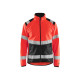 Veste softshell haute-visibilité 48772516 - Couleur au choix Rouge fluo-noir