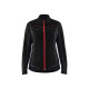 Veste micropolaire femme 49241010 - Couleur au choix Noir-Rouge