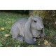 Lapin bélier en résine 33 cm 