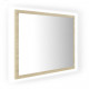 Miroir à LED de salle de bain 60x8,5x37 cm Acrylique - Couleur au choix Chêne