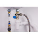 Kit raccordement de chauffe-eau groupe de sécurité droit siège inox anti-corrosion noyon & thiebault 
