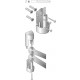 Porte serviette double blanc polypropylàne 