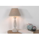 Lampe classique corolla abat jour lin beige 