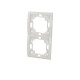 Plaque blanche double verticale 