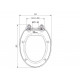 Abattant wc plastique polypropylene 480 x 360 mm 
