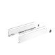 Profilé latéral de tiroir AvanTech YOU, H101mm x L450mm, blanc, gauche et droite - HETTICH - 9353387 