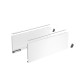 Profilé latéral de tiroir AvanTech YOU, hauteur 187 mm x NL 350 mm, Blanc, gauche et droite - HETTICH - 9353403 