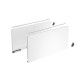 Profilé latéral de tiroir AvanTech YOU, hauteur 251 mm x NL 550 mm, Blanc, gauche et droite - HETTICH - 9353414 