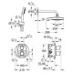 GROHE Nouveau Grohtherm 2000 Pack douche encastré 34283001 (Import Allemagne) 