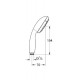 GROHE Nouvelle Tempesta Douchette 1 jet 27852000 (Import Allemagne) 