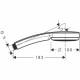 Hansgrohe 28722000 Douchette Verso mono chrome Consommation d'eau réduite 