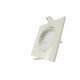 Support spot carré orientable blanc 