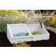 Serre de jardin en pin 41 cm de hauteur blanc 