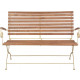 Banc pliable en bois et métal 