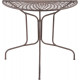 Table en métal demi-ronde 