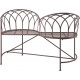 Banc des amoureux en métal 