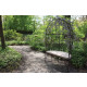 Banc de jardin en métal belvédère 