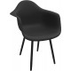 Fauteuil de jardin en résine moss (lot de 4) 