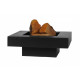Brasero en acier peint plateau design 80 cm 