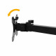 Support d'écran PC 13 à 32 pouces pour table rotatif à 360° noir 