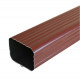 Dauphin aluminium 60 x 80 mm rectangulaire épaisseur 1,5 mm - coloris et longueur au choix Rouge-Brique