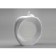 Pomme design blanche en céramique 