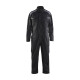 Combinaison Industrie manches longues coton 60541210 - Taille au choix Noir-Gris clair