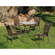 Salon de jardin 4 personnes provence-vars 