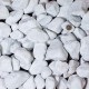Pack 6 m² - galet marbre blanc carrare 60-100 mm (30 sacs = 600kg) 