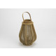 Lanterne bois de rotin naturel 