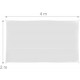 Voile d'ombrage rectangle 2 x 4 m blanc  