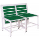 Banc 2 places convertible en tables et tabourets 