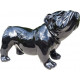 Bouldogue anglais coloré en résine - Couleur au choix Noir