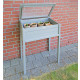 Serre de jardin en pin 101 cm de hauteur gris 