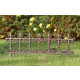 Bordure de jardin en fonte fleur de lys 