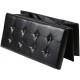 Banc coffre simili cuir couvercle capitonné - Coloris au choix 