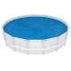 Couverture solaire de piscine ronde 462 cm bleu 