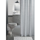 Rideau de douche et baignoire - 180x200 - polyester - Couleur au choix Métro-blanc