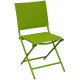 Chaise pliante textilène et acier (lot de 2) - Couleur au choix 