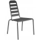 Chaise empilable menu en aluminium (lot de 2) - Couleur au choix 