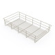 Panier métallique pour placards et commodes - coloris et dimensions au choix  Peint couleur pierre