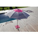 Parasol en fibre de verre flower  270 cm - Couleur au choix 
