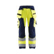 Pantalon artisan haute-visibilité avec poches flottantes femme 71561811 - Couleur et taille au choix Jaune-fluo-marine