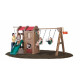 Grande aire de jeux en plastique adventure 