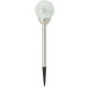 Lampe solaire ronde sur pique ice (lot de 5) 